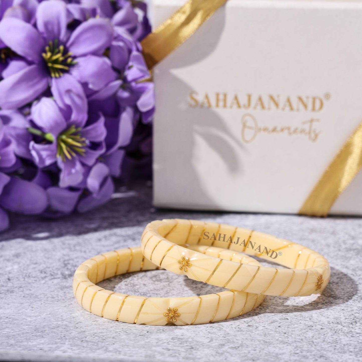 "Shwet Ivory : A Truly Unique 916 Gold Bangle"
