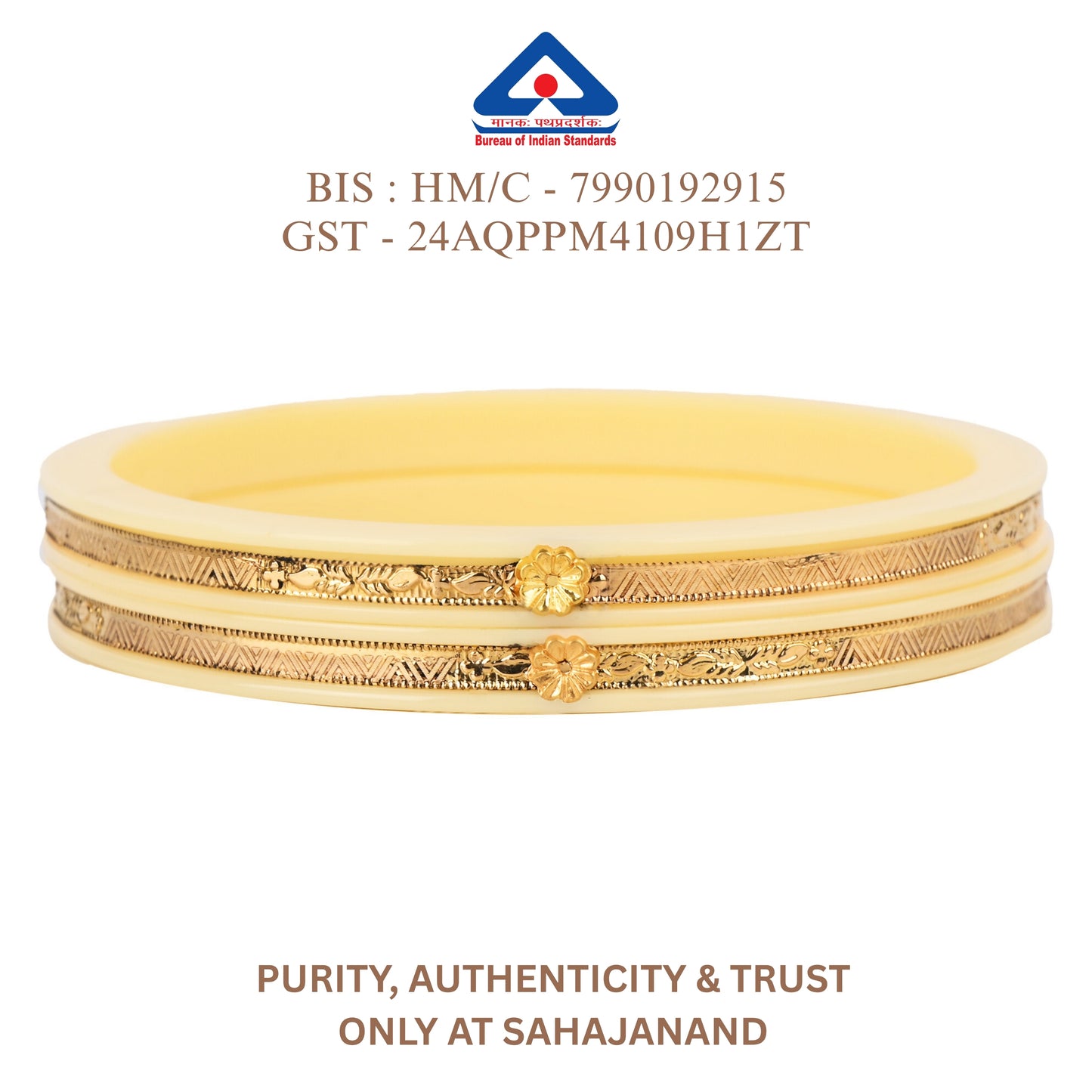 "Shonar Aarambho – A new beginning in an ancient style" 916 22k Gold Bangles (2 pis)