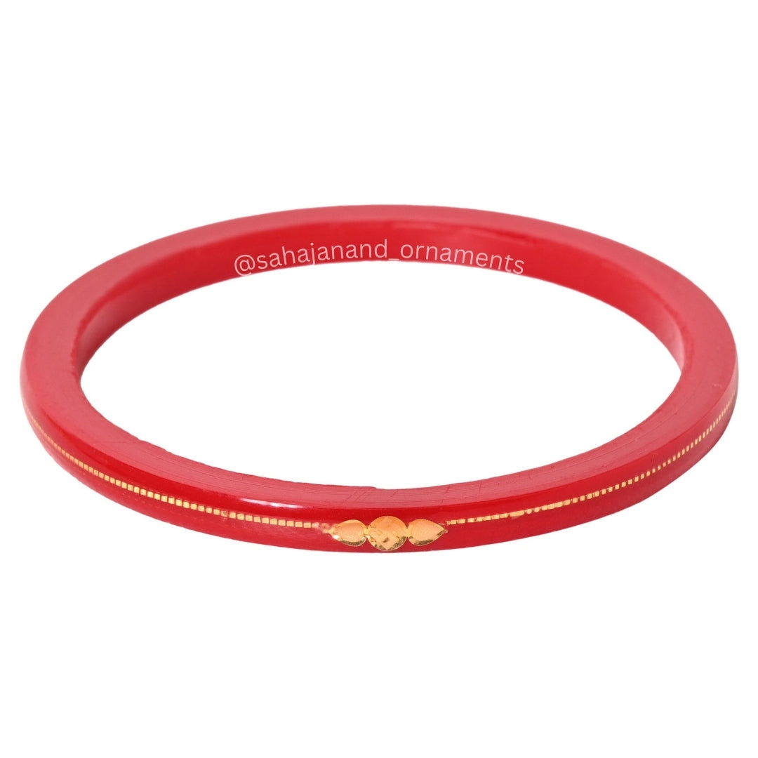 Red - Divya Shringar Bangles (916 22k)