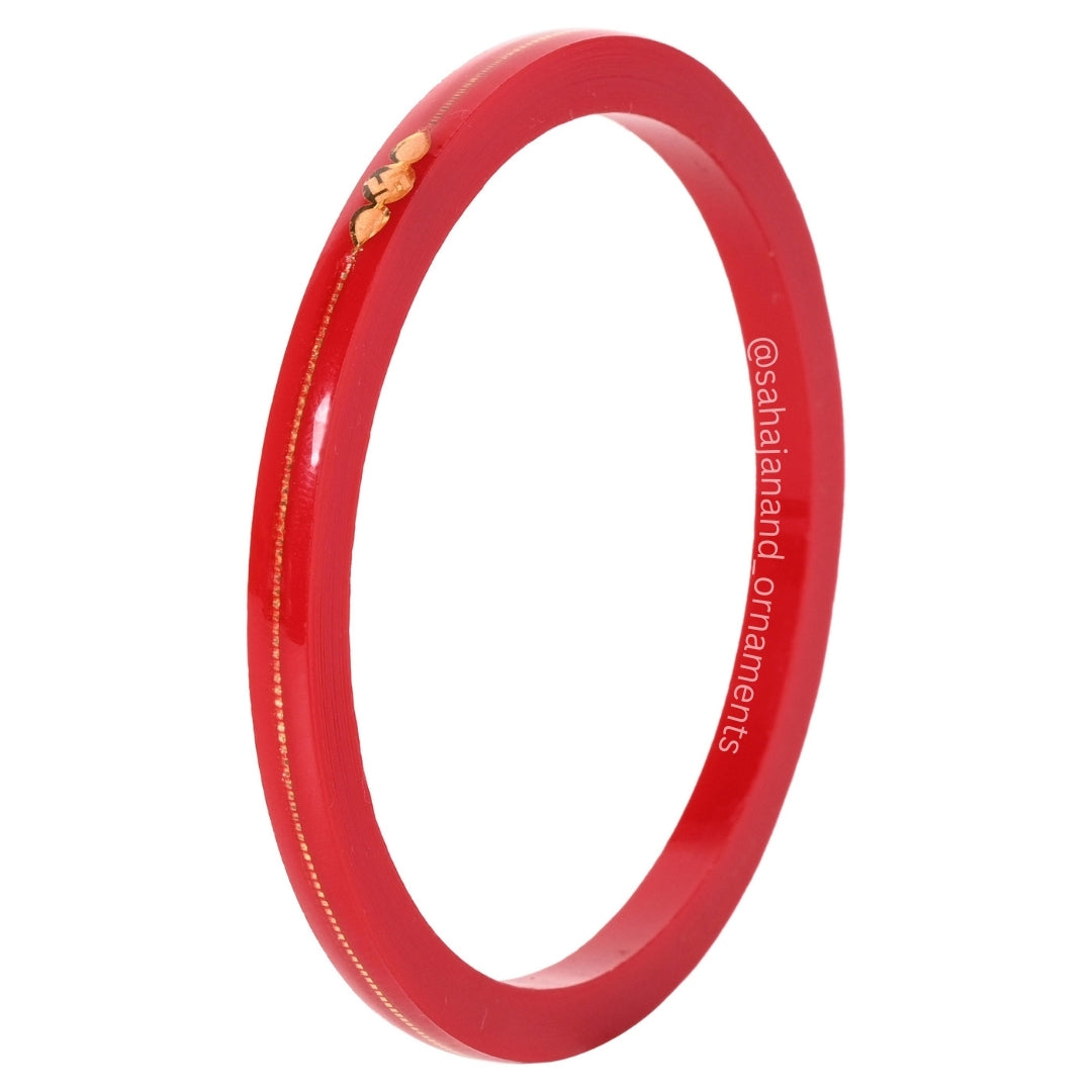 Red - Divya Shringar Bangles (916 22k)