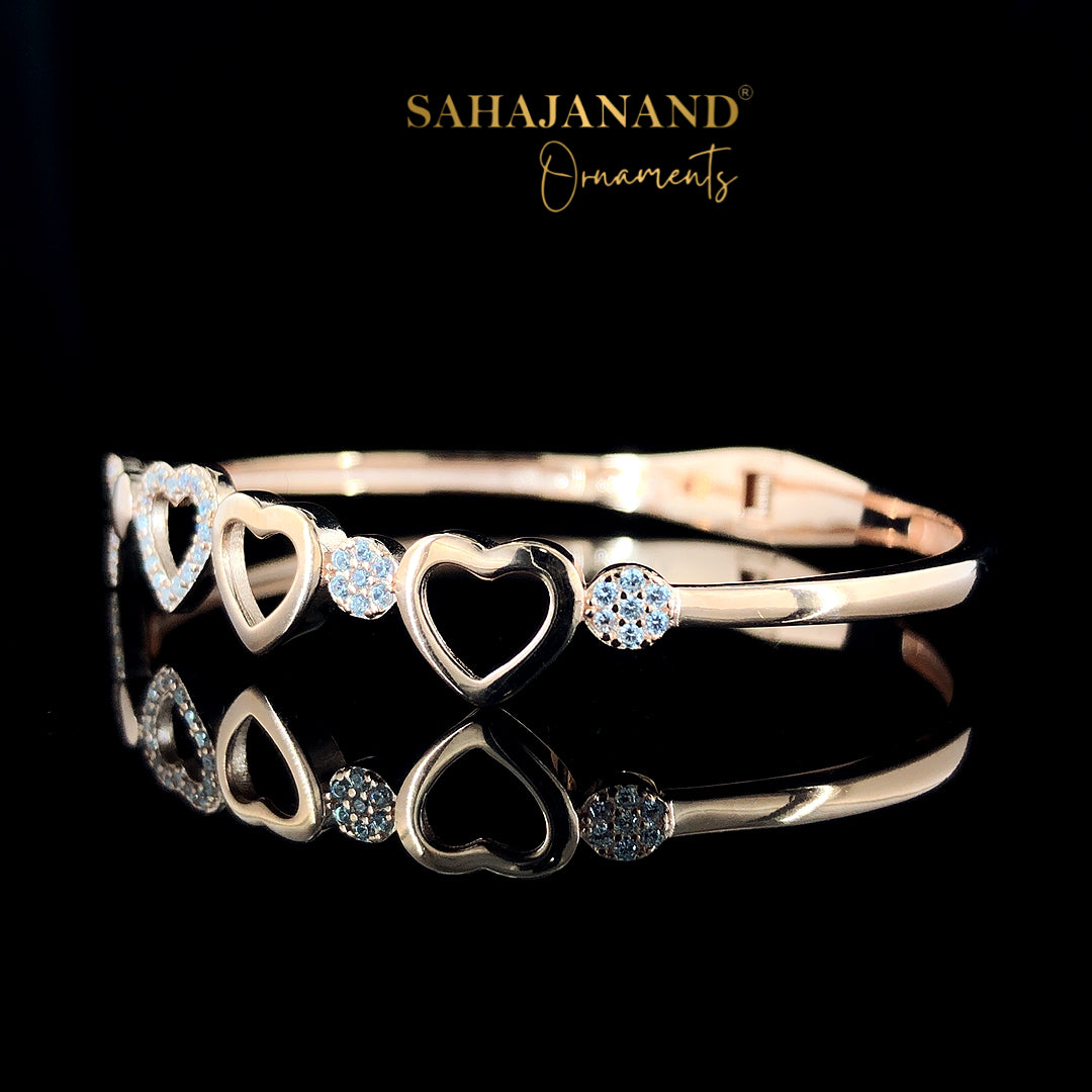 Sahajanand's Classic Silver Bangle Bracelet