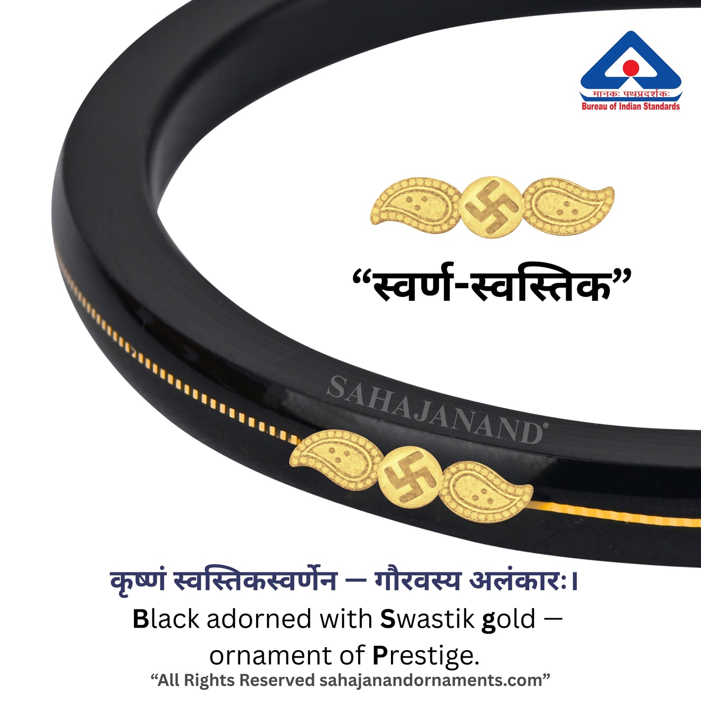 “Mayur Black - A Divya Shringar Bangles 916 22k Gold” (2 pis)