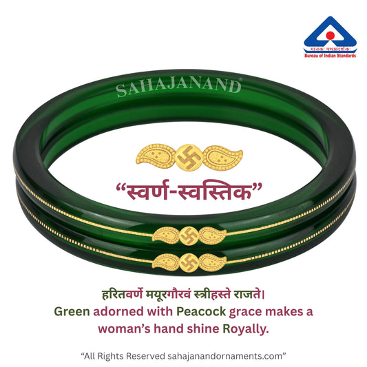 Zamrud Green 22K 916 gold work bangles – price list