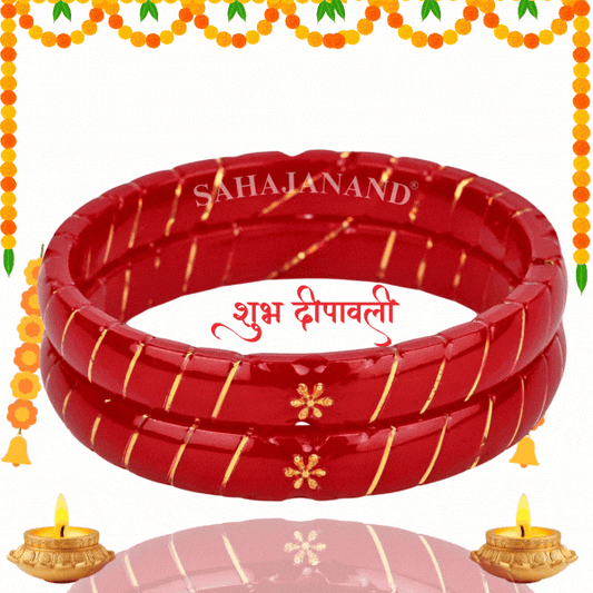 "Red Flower Style : A Truly Unique 916 Gold Bangle"