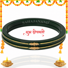 “Hallmark Green Divya Shringar Bangle” (Pack of 1 Pair) (2 pis)