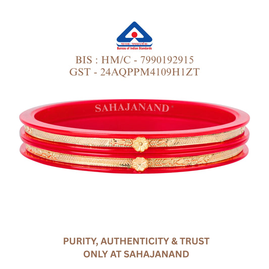 "Shonar Aarambho  –  A new beginning in an ancient style" 916 22k Gold Bangles (2 pis)