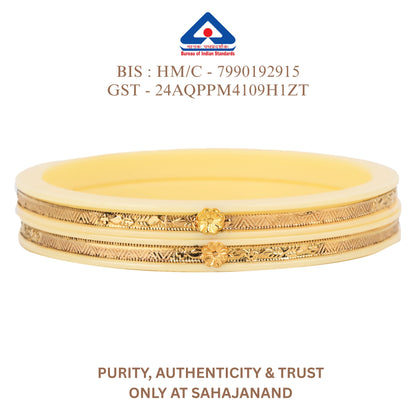 "Shonar Aarambho  –  A new beginning in an ancient style" 916 22k Gold Bangles (2 pis)