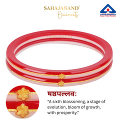 Sindoor Shvetika  – Sindoor Red with Pure White 916 22k Gold (2 pis)