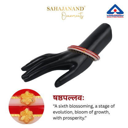 Sindoor Shvetika  – Sindoor Red with Pure White 916 22k Gold (2 pis)