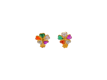 "Multicolor Earrings : Baby's Rainbow Delight"