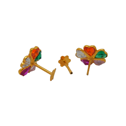 "Multicolor Earrings : Baby's Rainbow Delight"