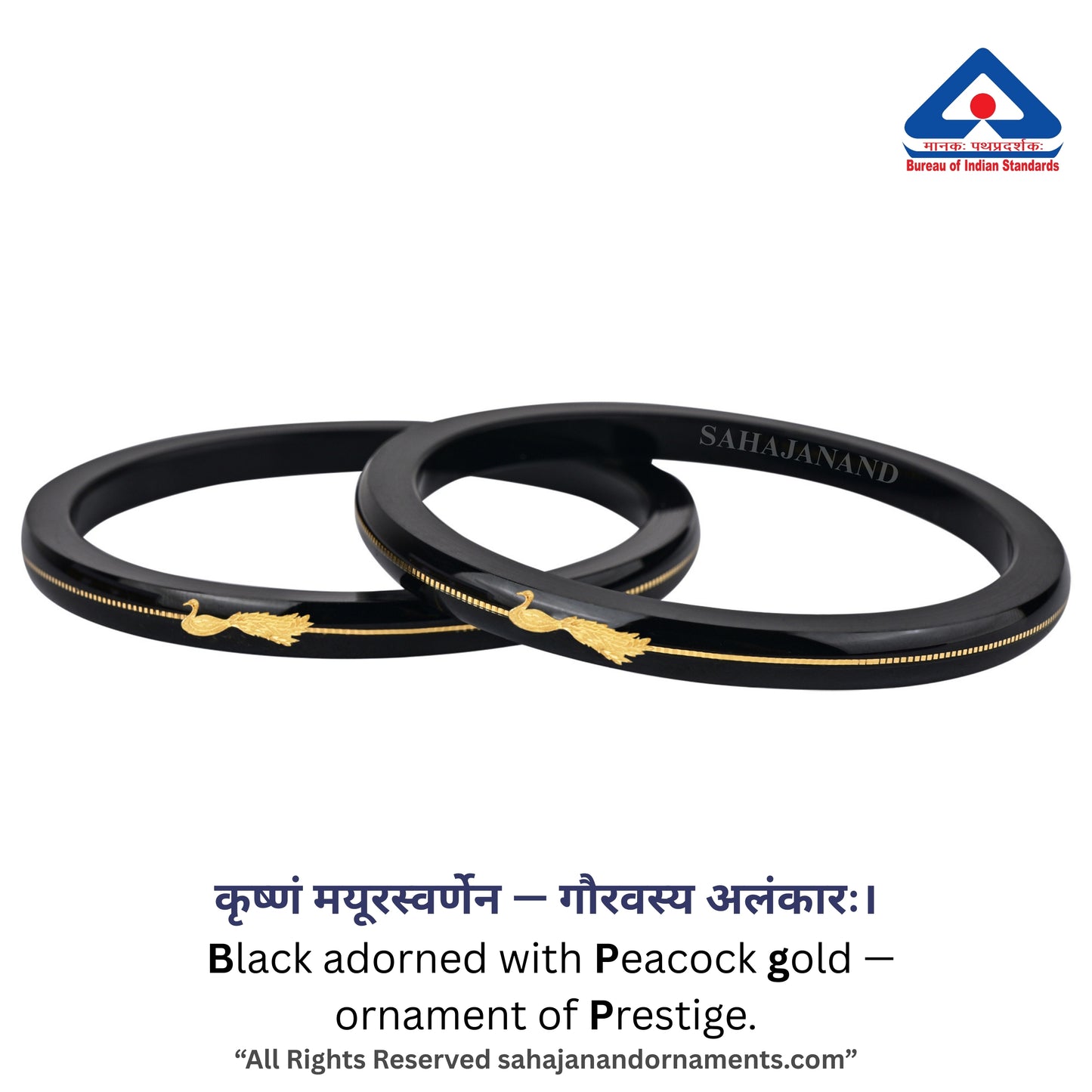 “Black - A Divya Shringar Bangles 916 22k Gold” (2 pis)