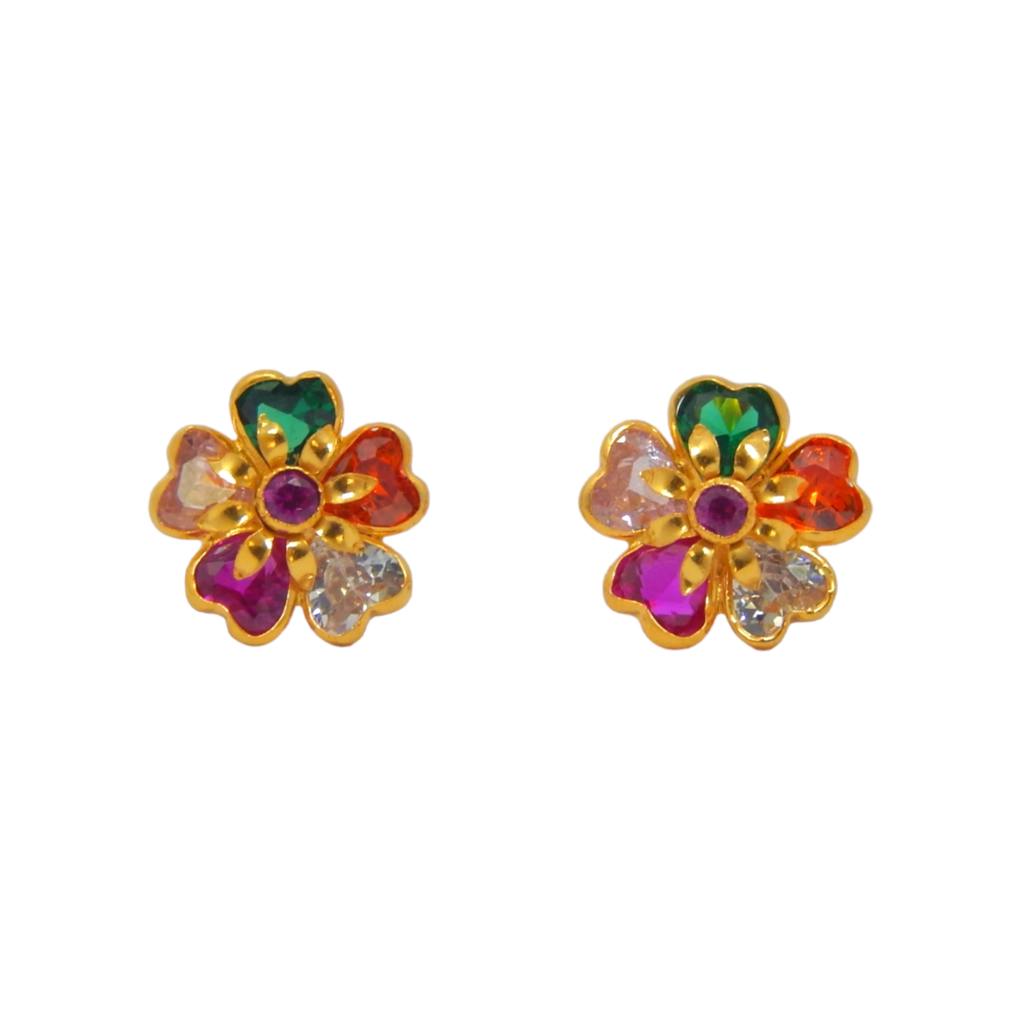 "Multicolor Earrings : Baby's Rainbow Delight"