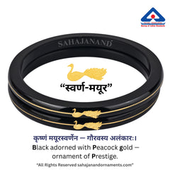 “Mayur Black - A Divya Shringar Bangles 916 22k Gold” (2 pis)