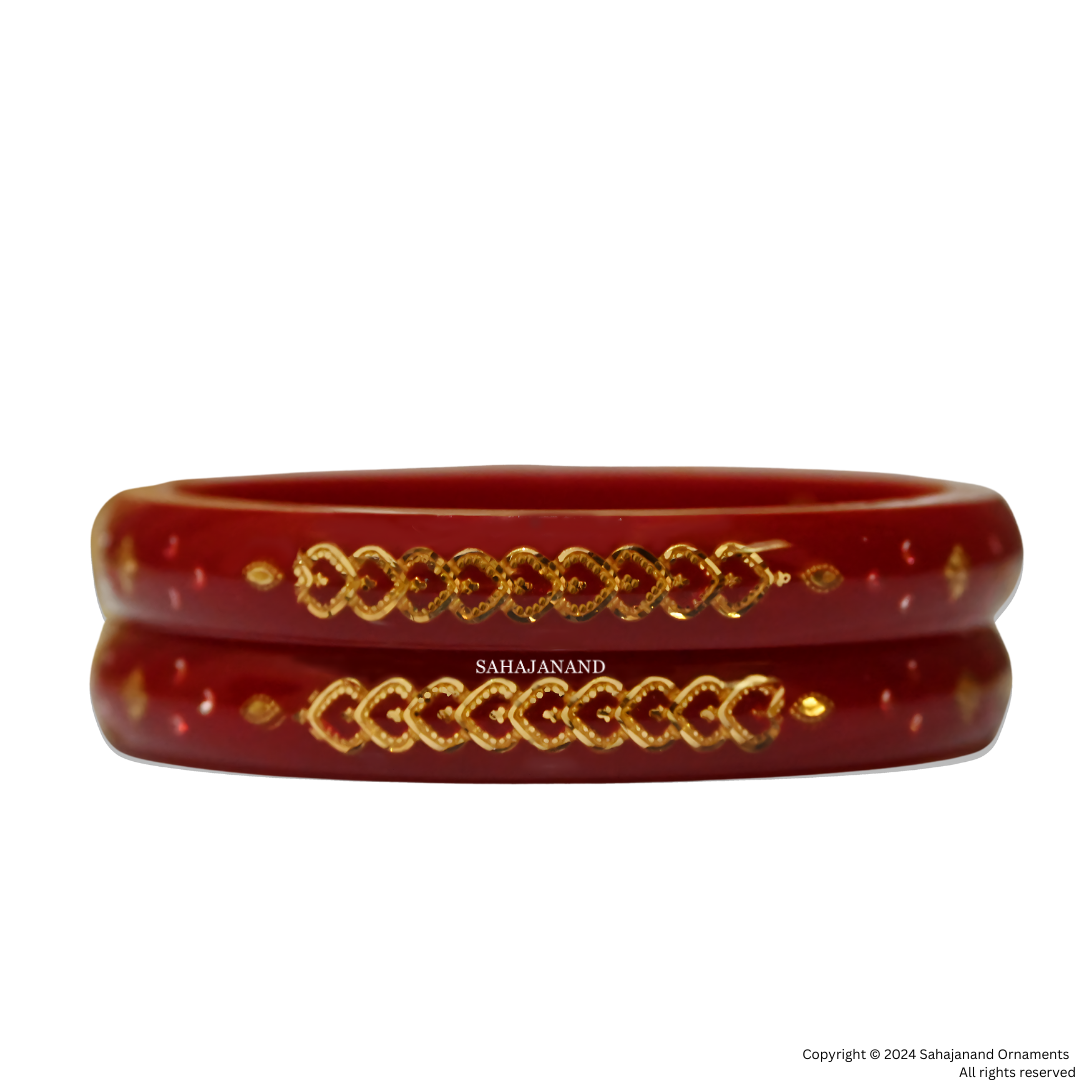 Sahajanand's Exclusives Gold Bangles 916 22k Hallmark