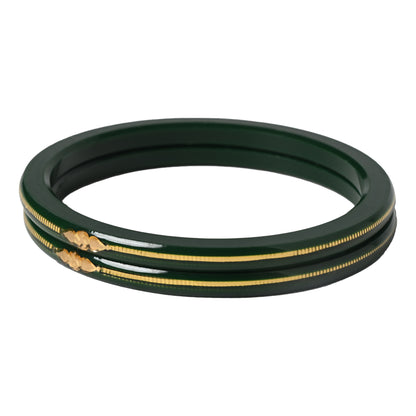 “Hallmark Green Divya Shringar Bangle” (Pack of 1 Pair) (2 pis)