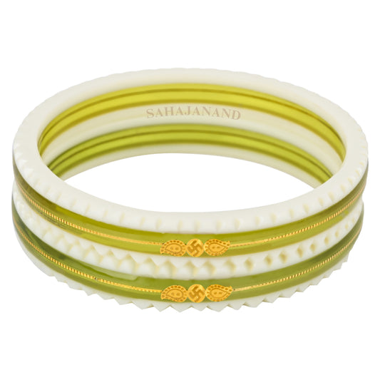 HINNA – "RADIANT CHARM BANGLES" 916 22k Gold Pola Bangles