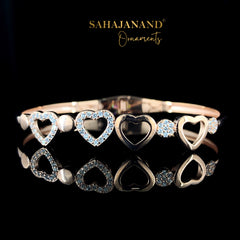 Sahajanand's Classic Silver Bangle Bracelet