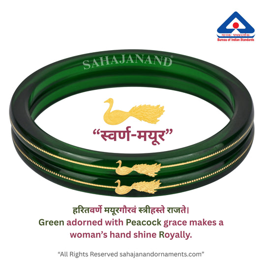 Zamrud Green - A Saumya Shringar 916 22k Bangles (Pack of 2)