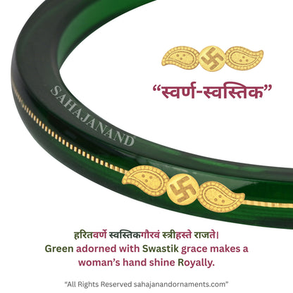 Zamrud Green - A Saumya Shringar 916 22k Bangles (Pack of 2)