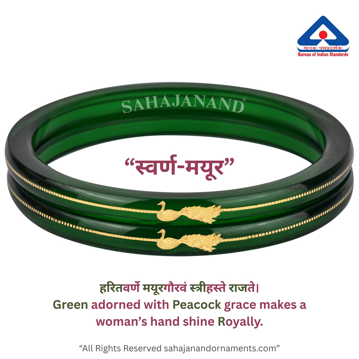 Zamrud Green - A Saumya Shringar 916 22k Bangles (Pack of 2)
