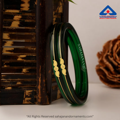 Zamrud Green - A Saumya Shringar 916 22k Bangles (Pack of 2)