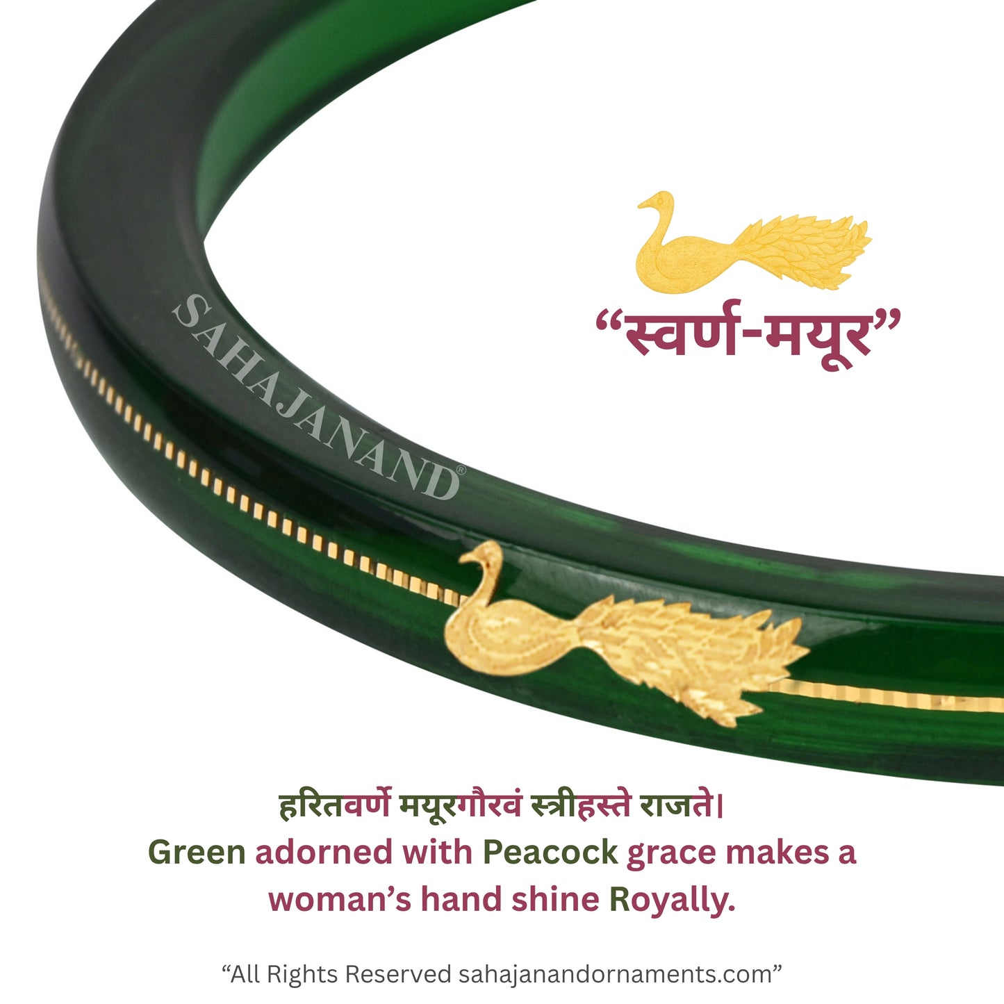 Zamrud Green - A Saumya Shringar 916 22k Bangles (Pack of 2)