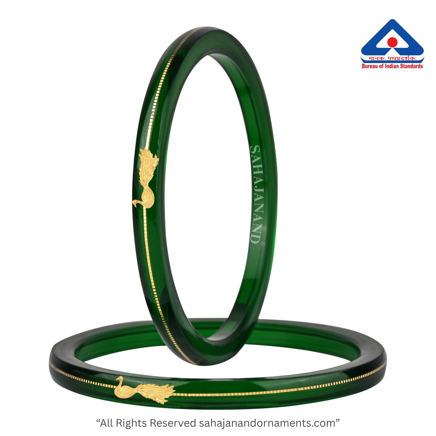 Zamrud Green - A Saumya Shringar 916 22k Bangles (Pack of 2)