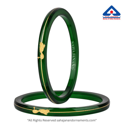 Zamrud Green - A Saumya Shringar 916 22k Bangles (Pack of 2)