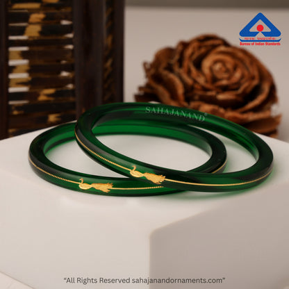 Zamrud Green - A Saumya Shringar 916 22k Bangles (Pack of 2)