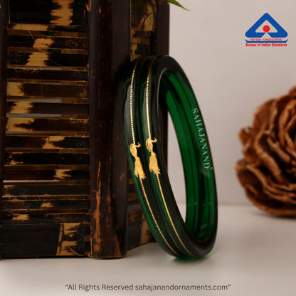 Zamrud Green - A Saumya Shringar 916 22k Bangles (Pack of 2)