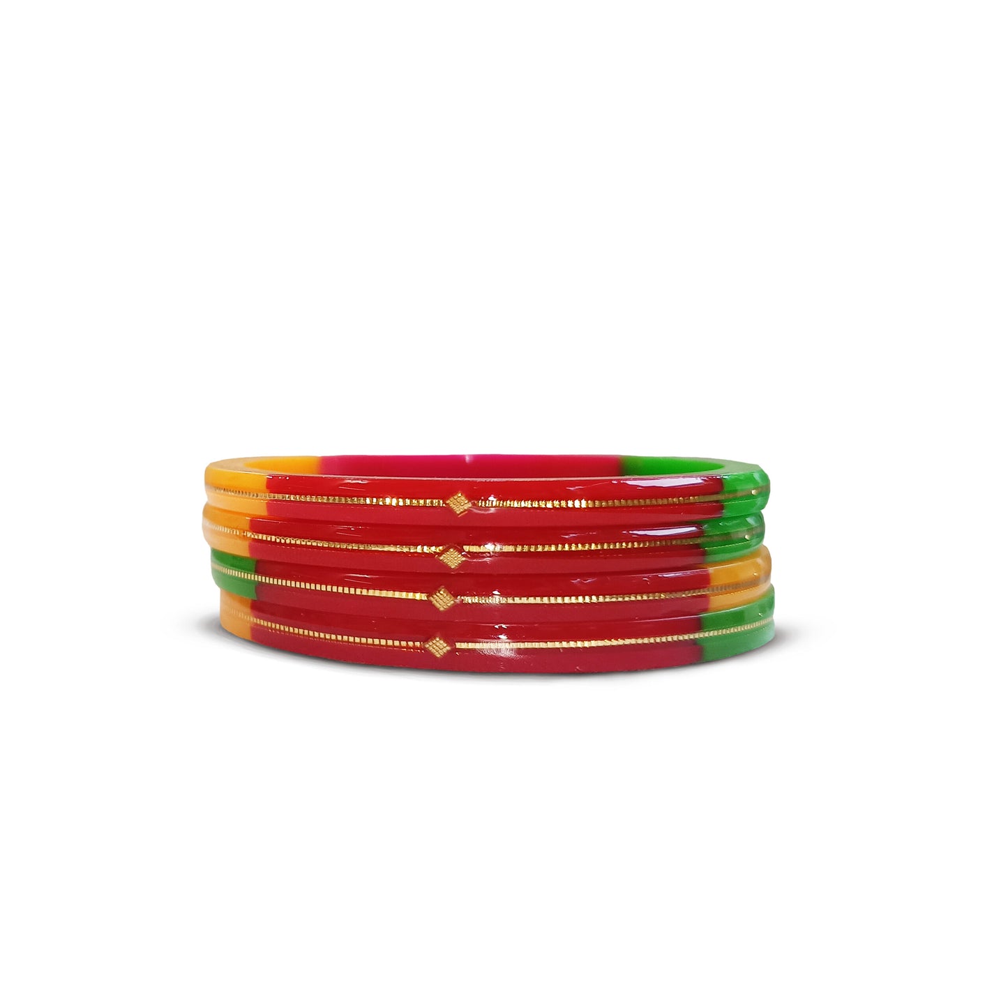 Divya Shringar Bangle Multi Colour | 20 Carats Gold with Certificate | Daily Wear | Pack Of 4 | Shinning Warrantee