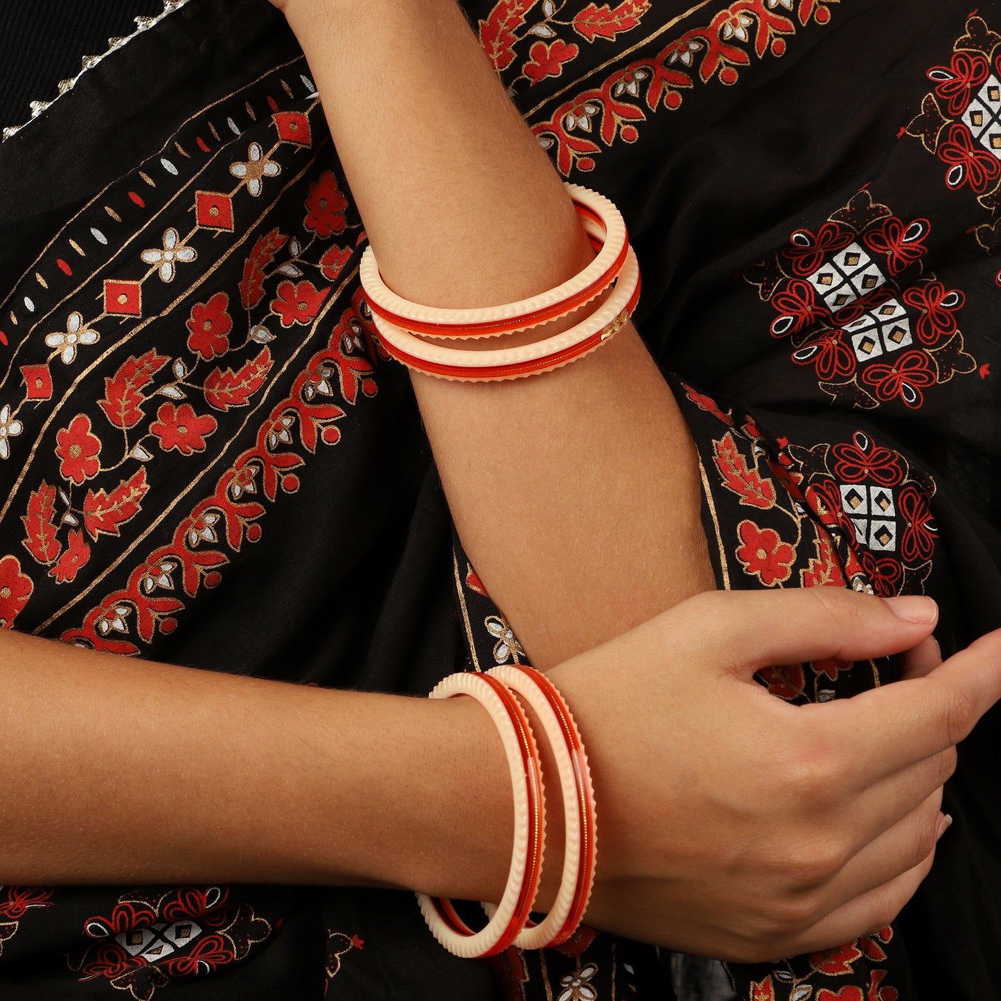 "Sunkissed Citrus: Women's Orange Bangle"