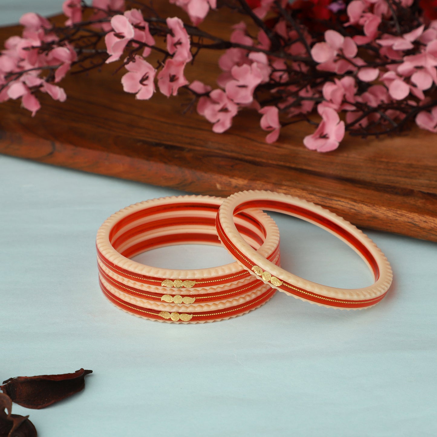 "Sunkissed Citrus: Women's Orange Bangle"