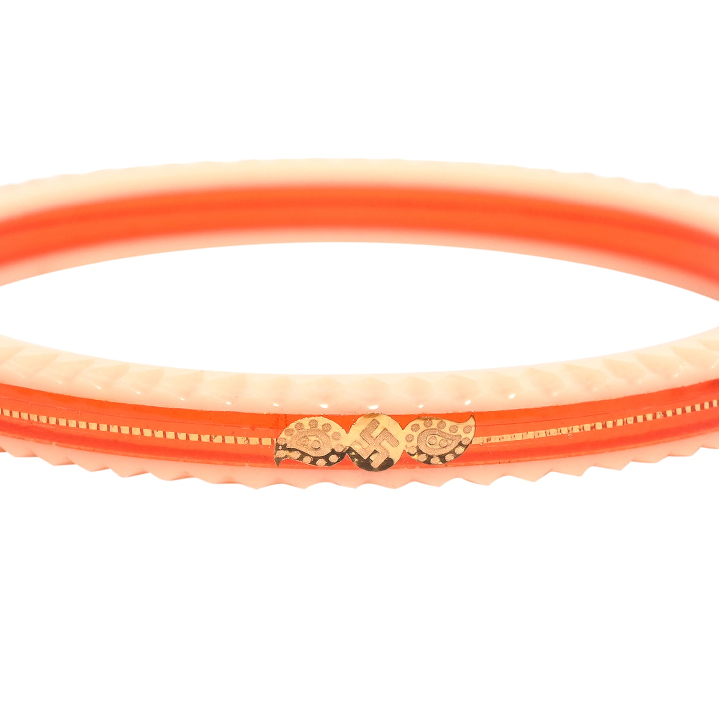 "Sunkissed Citrus: Women's Orange Bangle"