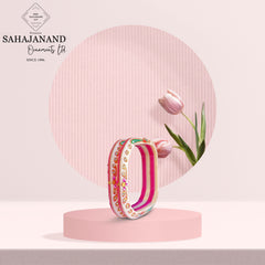 Pink Precious chudi Bangle 916 - 22k